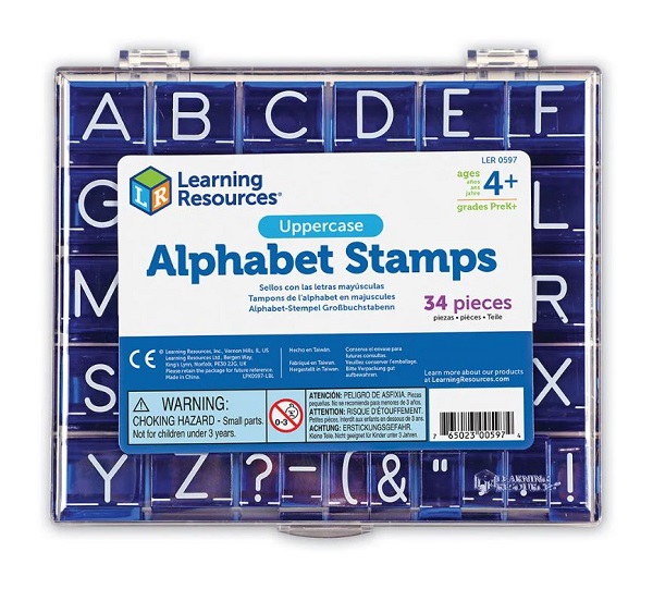 Uppercase Alphabet Stamps Set