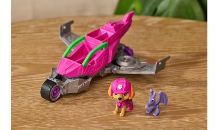 Vehicule et Figurine Stella Pat Patrouille Mission Dino