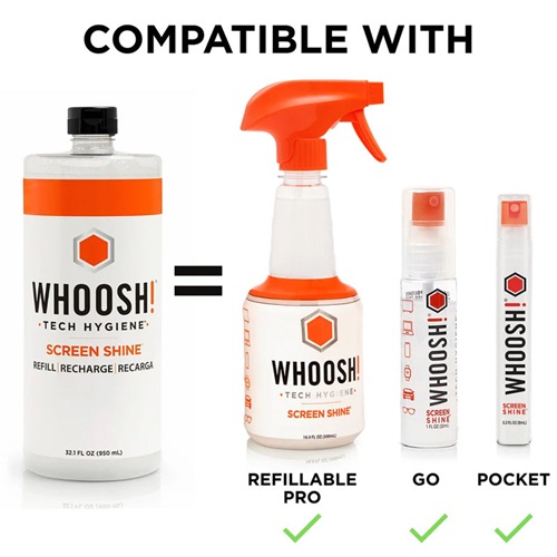 Recharge WHOOSH Screen Shine 950 ml pour nettoyer les �crans
