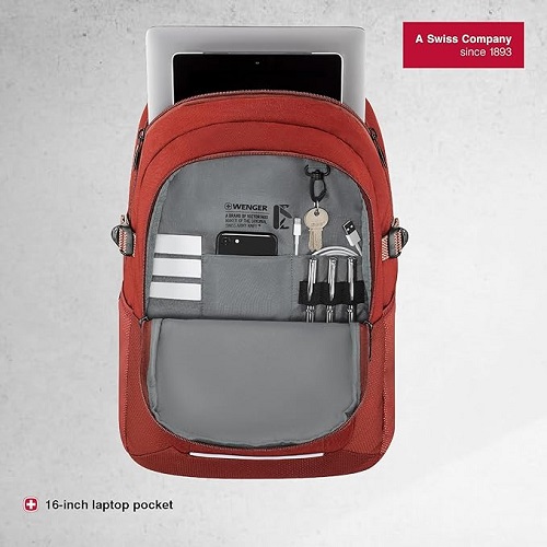 Wenger Ryde laptop backpack red