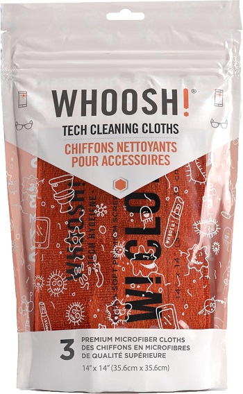 WHOOSH! XL Chiffons de nettoyage tech Pack de 3