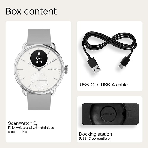 Withings Scanwatch 2 contenu
