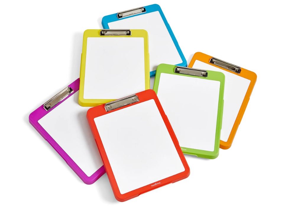 Set of 6 Slanted learning resources slates