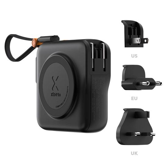 Xtorm Travel Pro 3-in-1 travel charger 30W power bank 10000 mAh