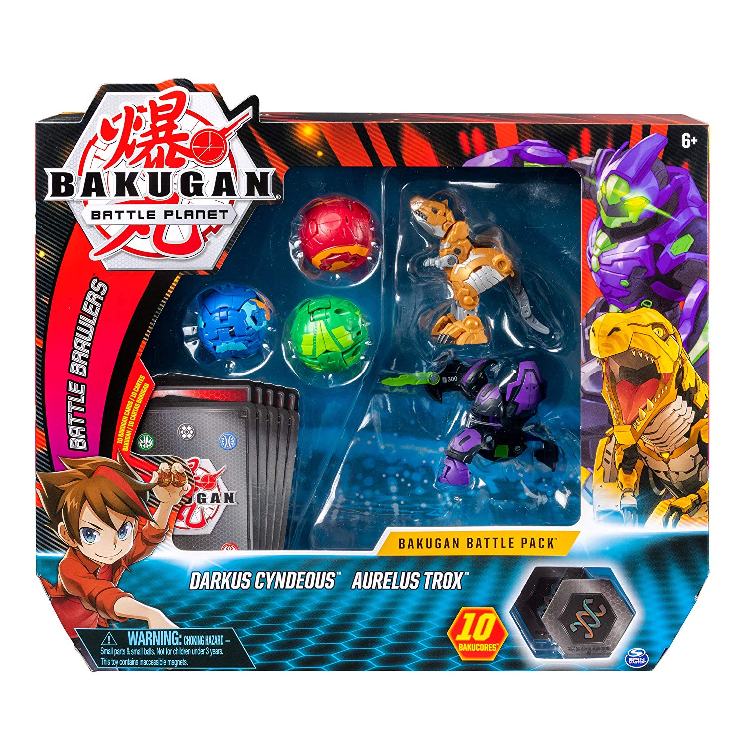 Sega Toys Bakugan Battle Brawlers : BATTLE PACK Ver 3.0 LUMINOZ VS AQUOS  BLUE