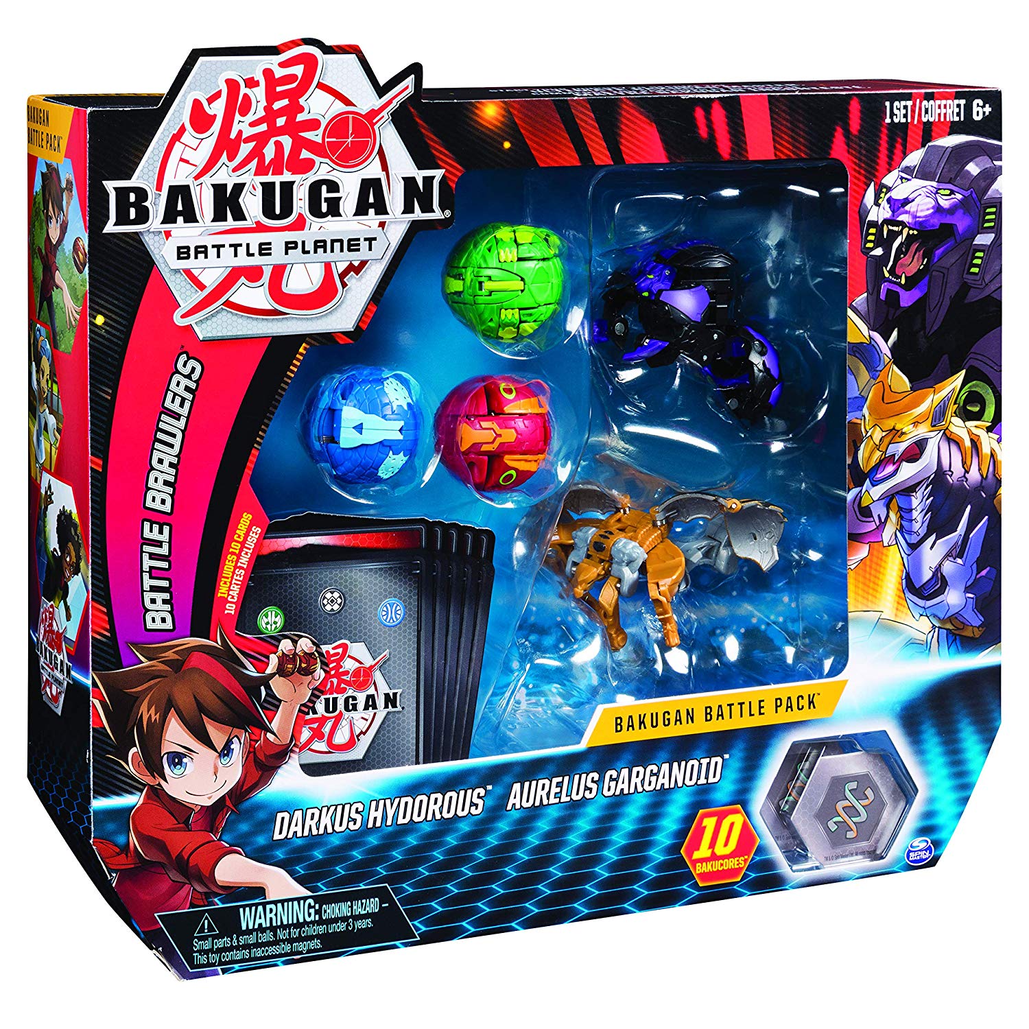 Bakugan Battle Pack Darkus Hydorous Aurelus Garganoid