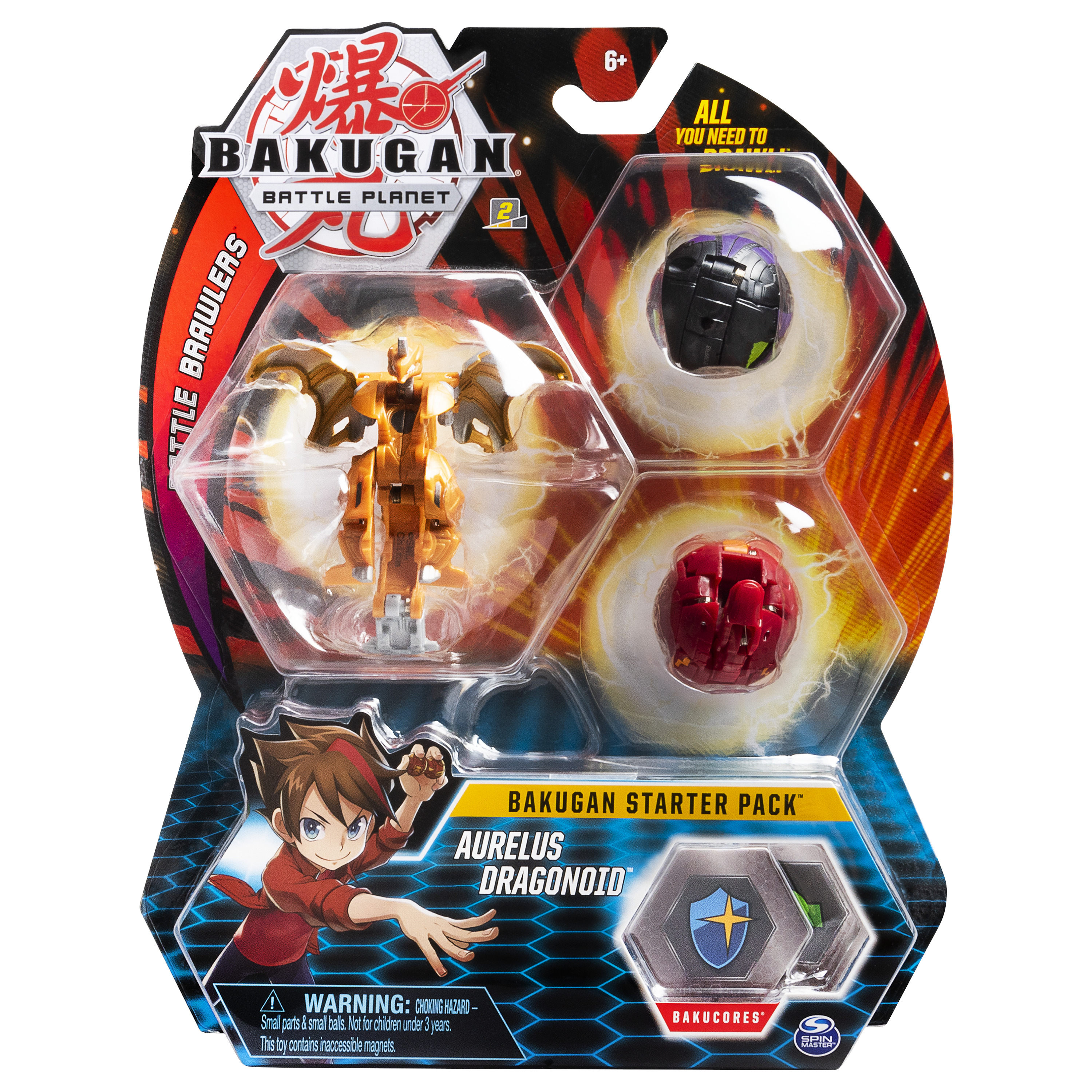 bakugan starter pack aurelus dragonoid