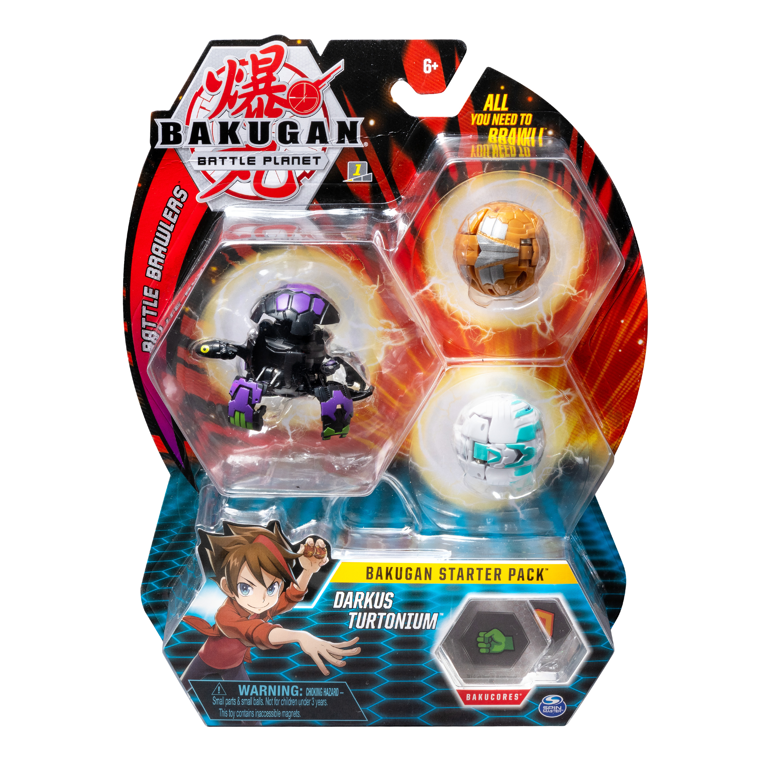 bakugan starter pack darkus turtonium