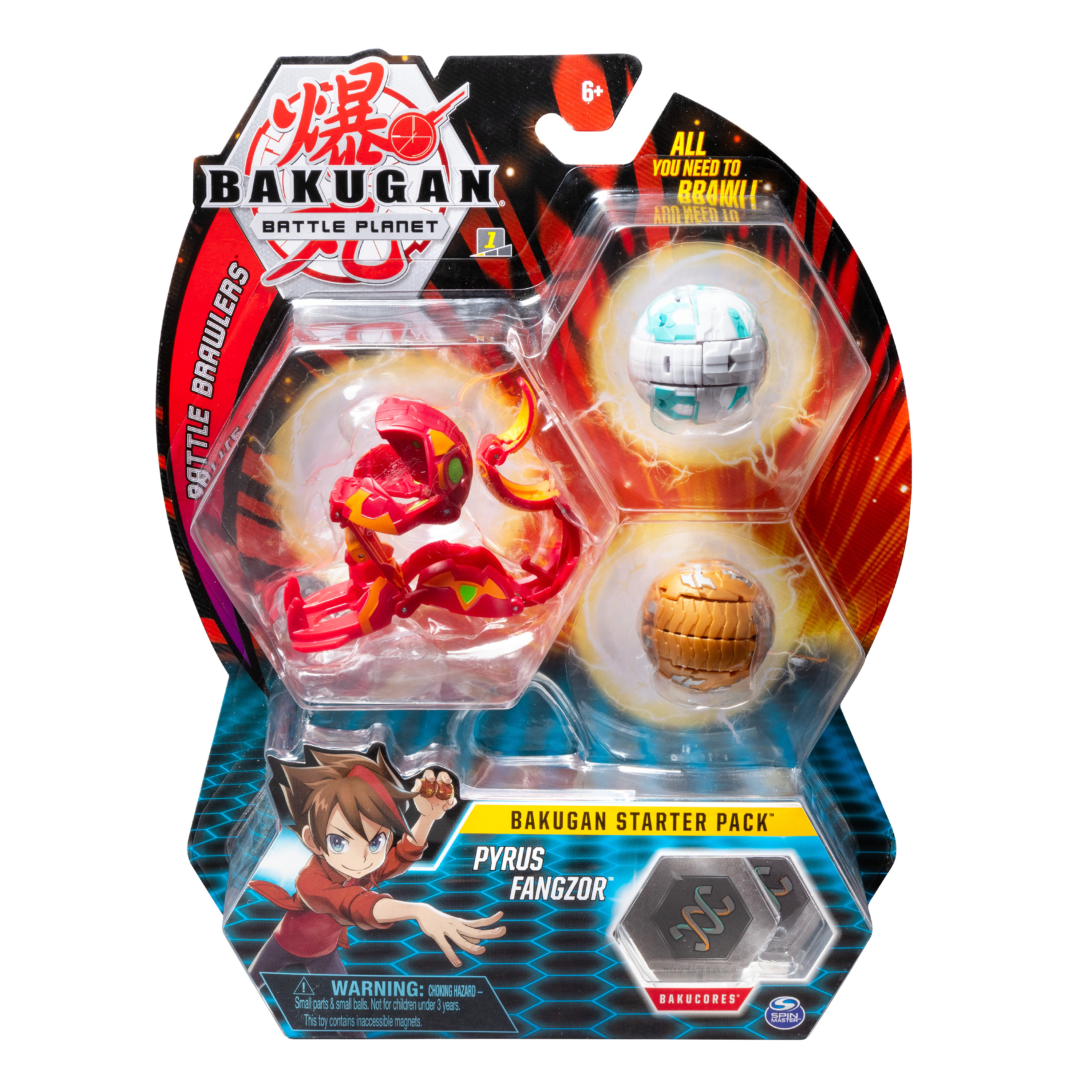 bakugan starter pack pyrus fangzor