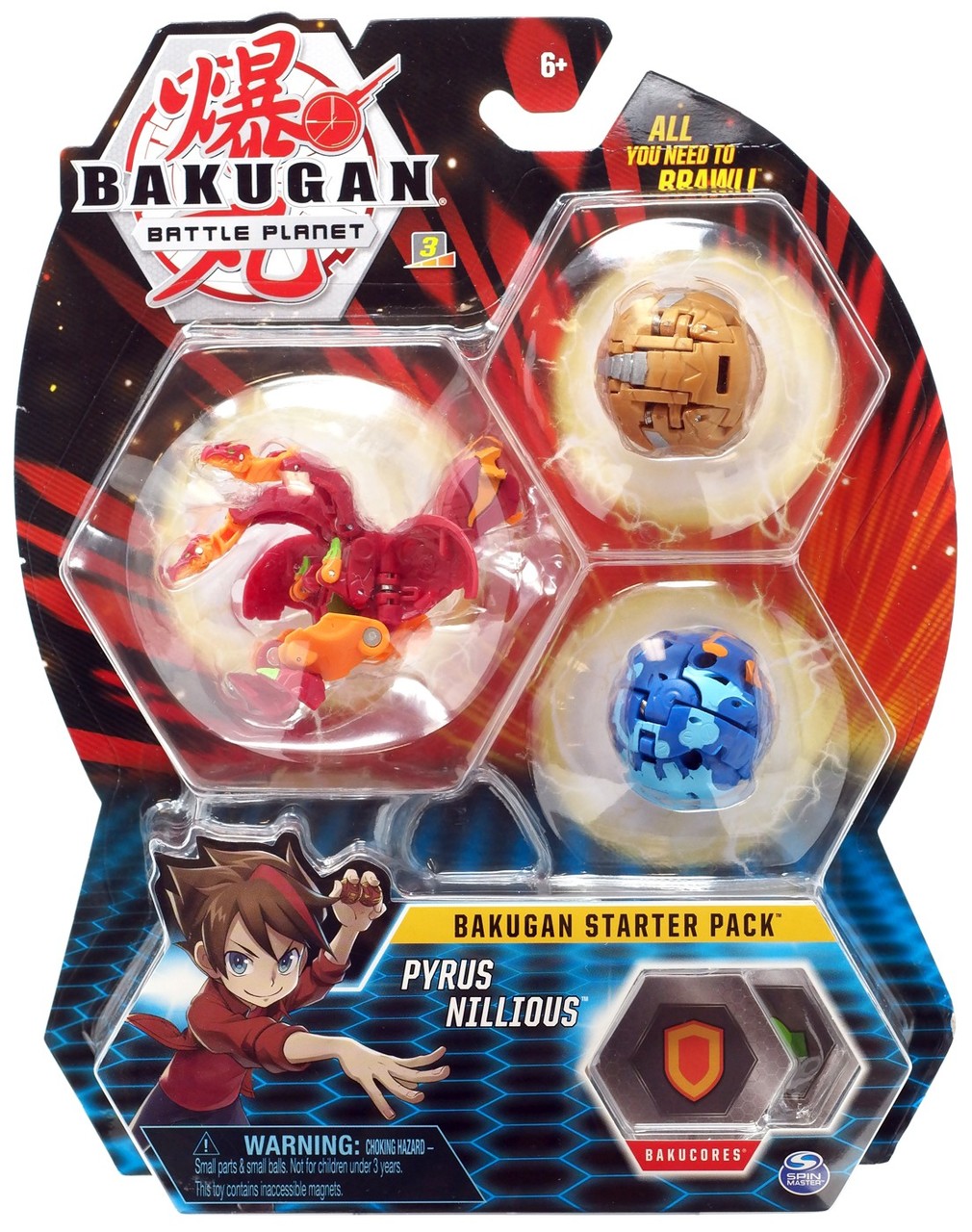 Bakugan starter pack Pyrus Nillious