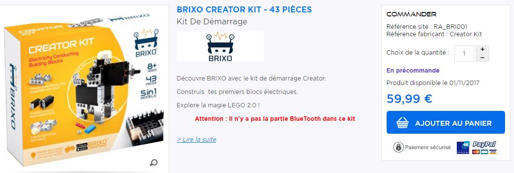 BRIXO creator kit de 43 briques