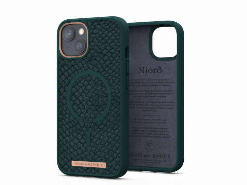 Leather case salmon iPhone 13 Pro Max Njord