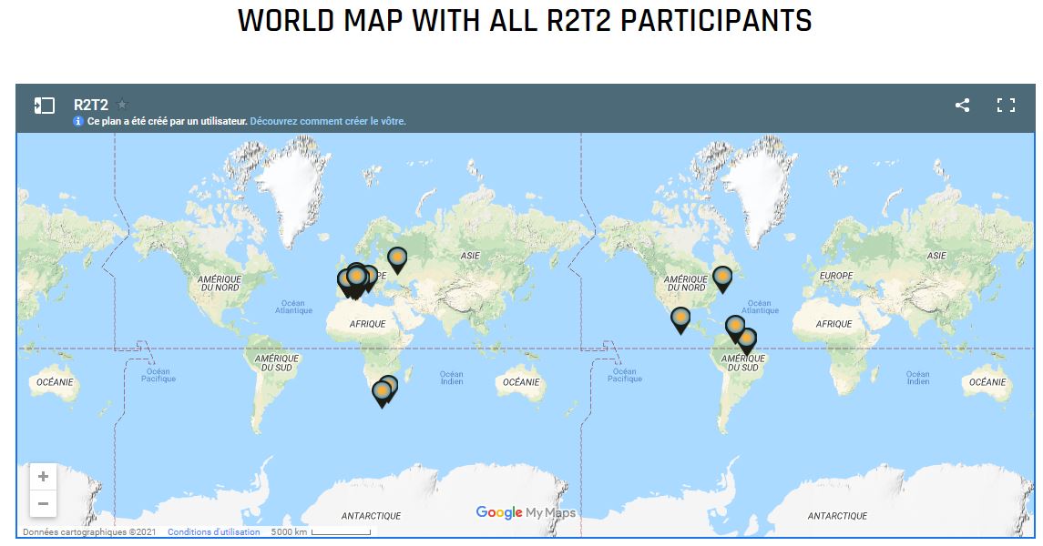 Countries R2T2 Thymio Mission 2021