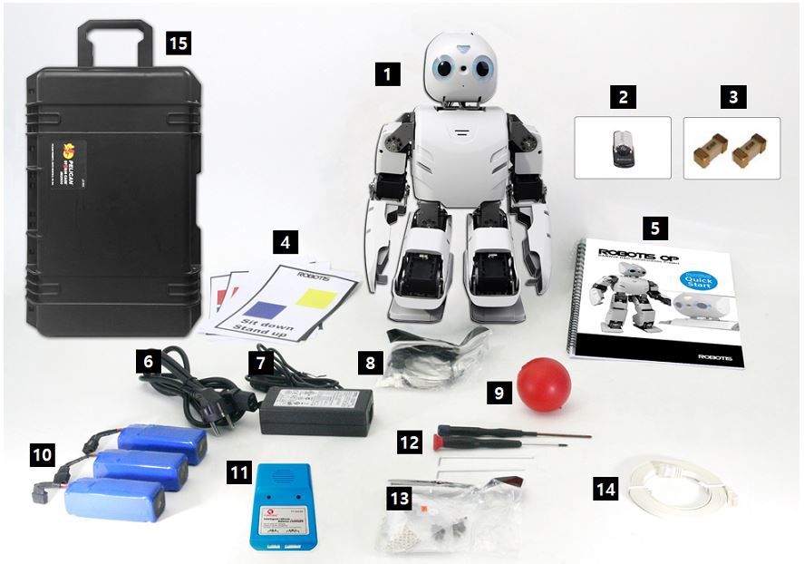 Darwin OP 2 Robotis in the box