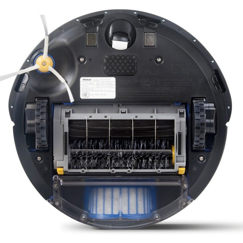 Robot aspirateur Roomba 605 vu de dessous
