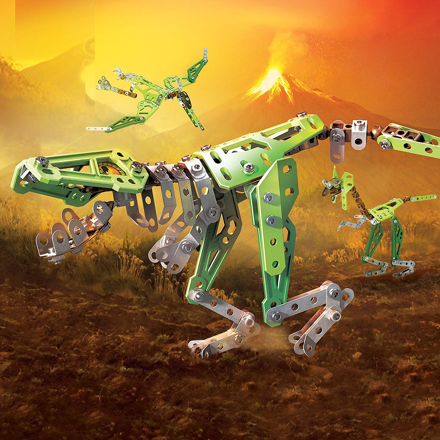 T rex en mtal  construire Meccano