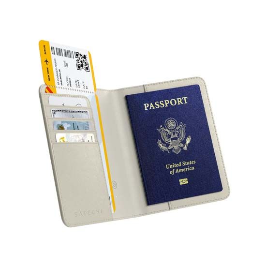 FindAll connected passport case Satechi