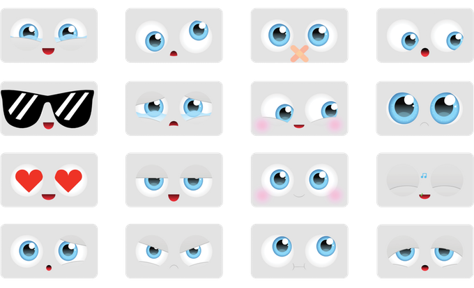 Les expressions du visage de woobo