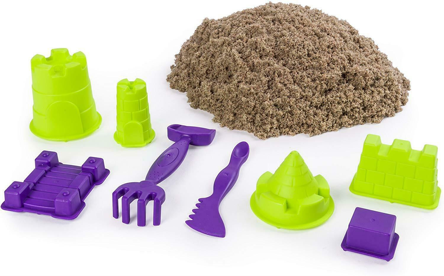 SPIN MASTER Coffret Chateau-Bac à Sable Kinetic sand pas cher 