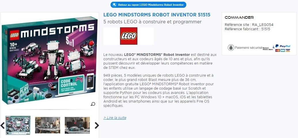 LEGO Mindstorms Robot Inventor 51515