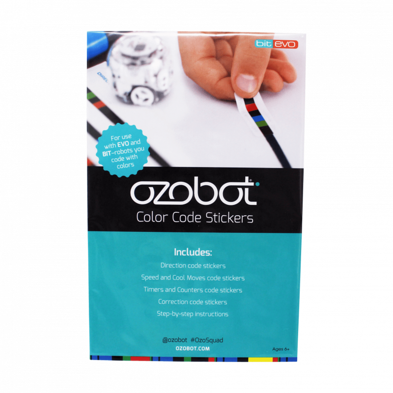 Autocollants ozocodes Ozobot Evo et Bit