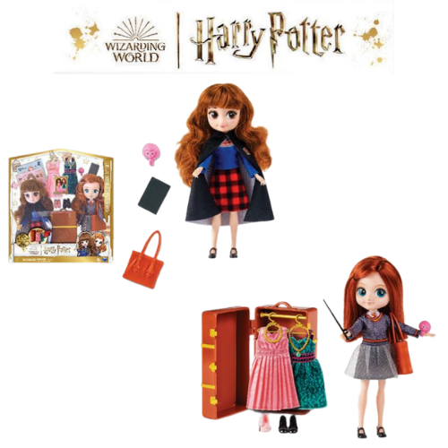 Poupées Hermione Granger et Ginny Weasley 20cm Harry Potter