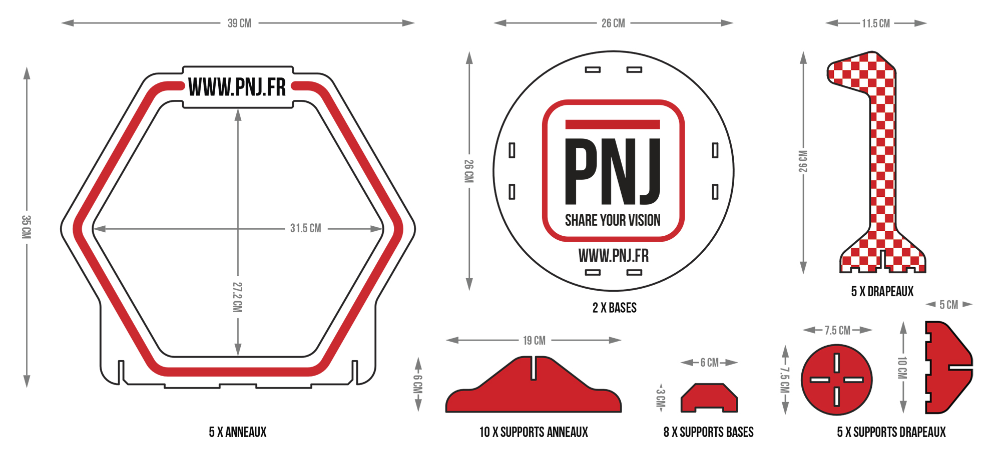 Racing Track PNJ Race Course For Drones