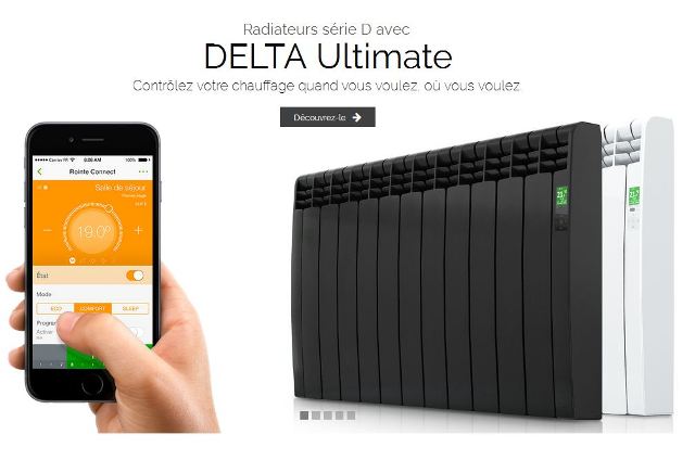 Radiateur connect Delta Ultimate Rointe