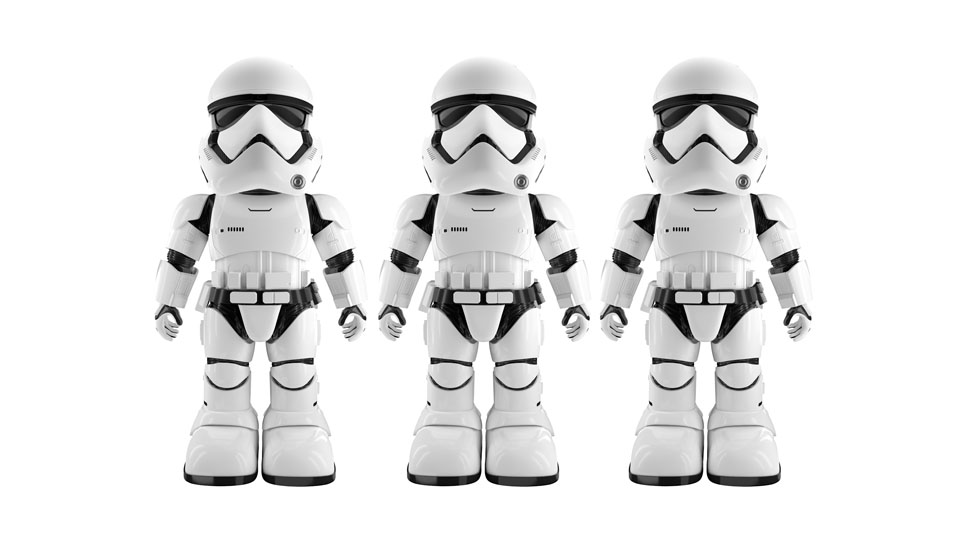 Stormtrooper: an interactive toy robot Star Wars
