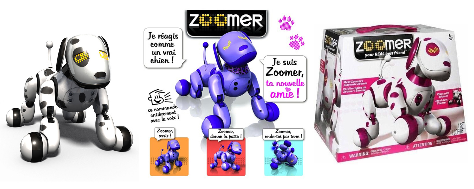 Les robots chiens Zoomer