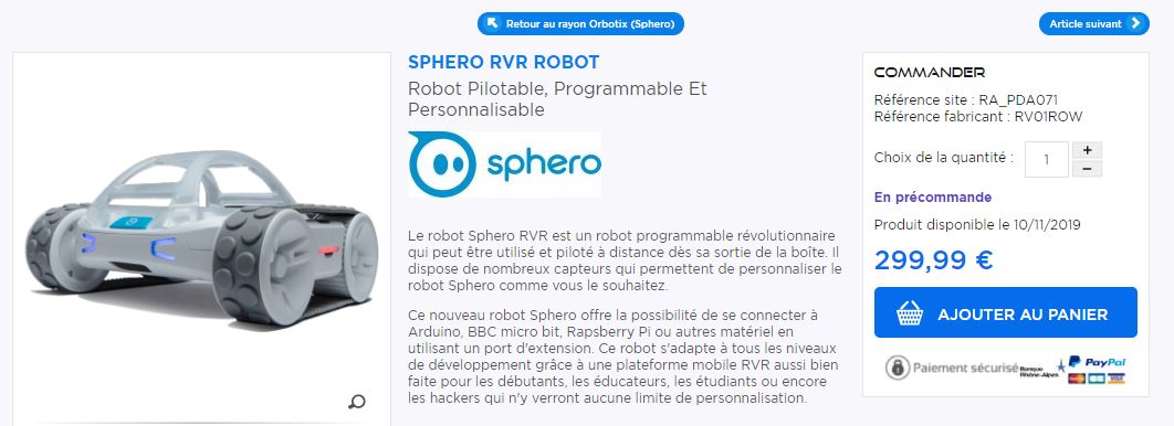 sphero RVR robot advance