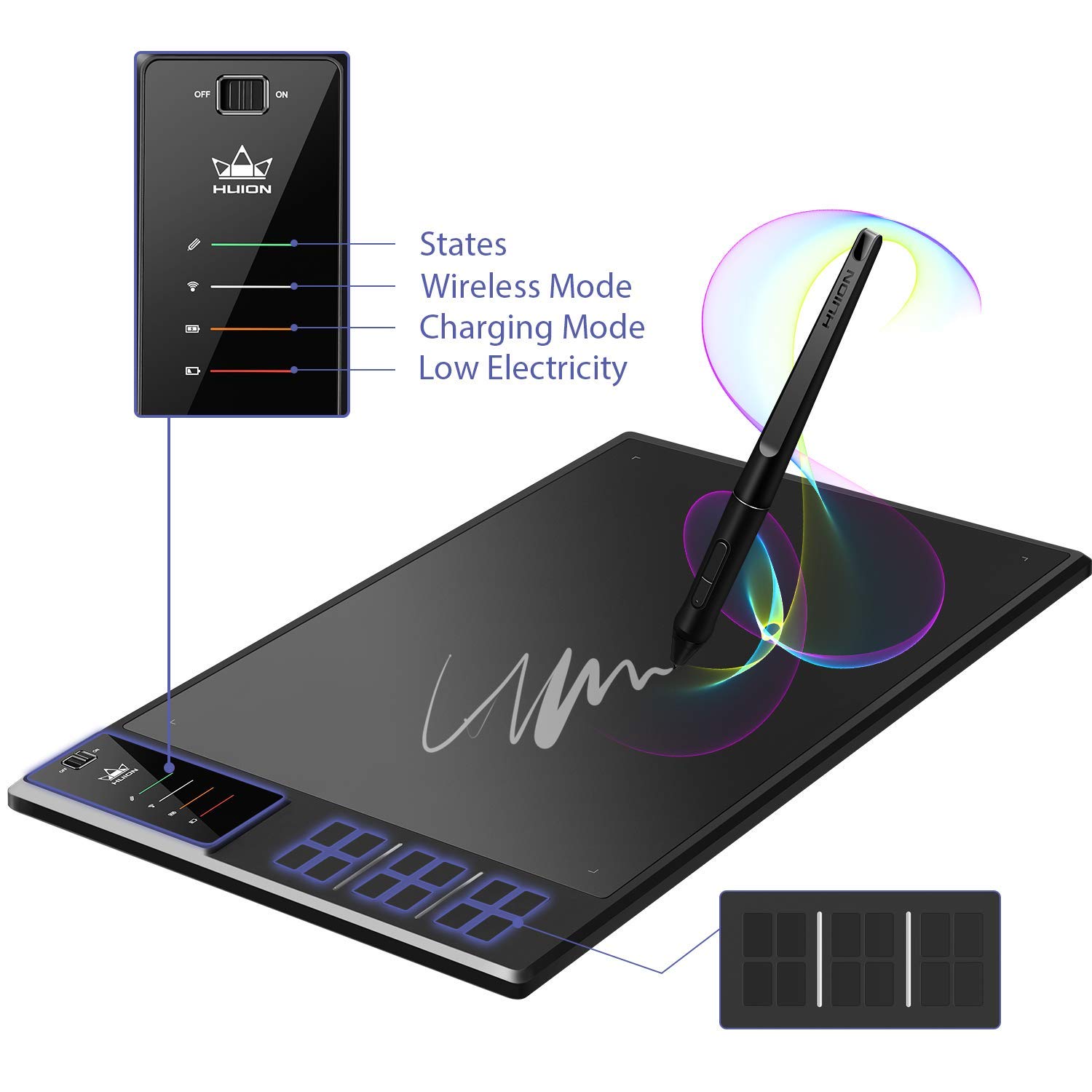 HUION WH1409 V2 graphic tablet