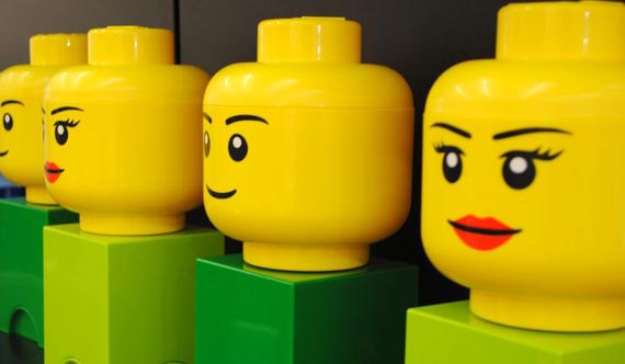 LEGO storage head