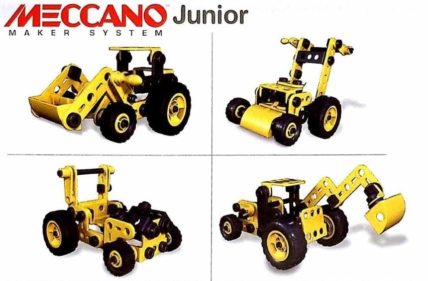 4 Meccano Junior tractors to build