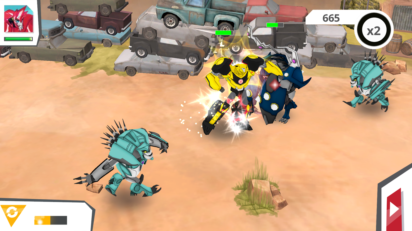 jeu Transformers : RobotsIndisguise sur mobile
