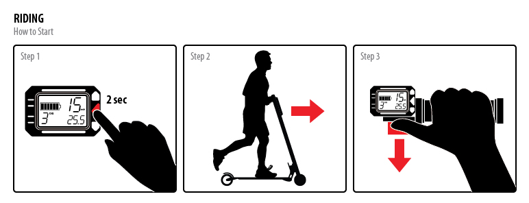 Electric kick scooter TT V2 battery