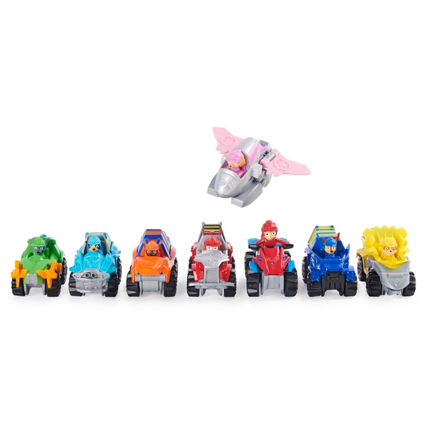 8 cars Dino Rescue Paw Patrol True Metal